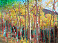Aspen grove in early October