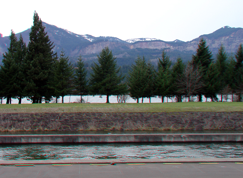 Cascade Locks Park in the Columbia River Gorge.