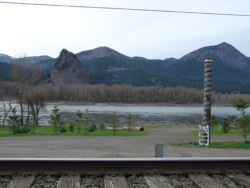 Beacon Rock on the Columbia River, Washington