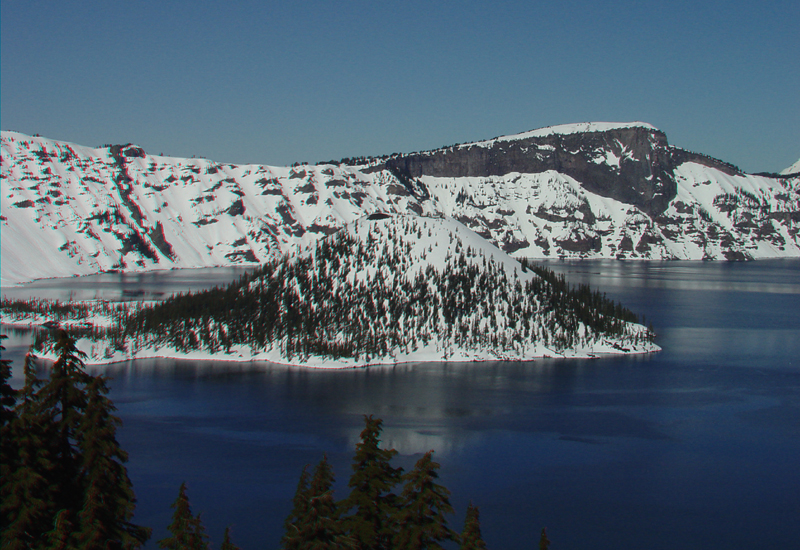 Wizard Island in Crater Lake