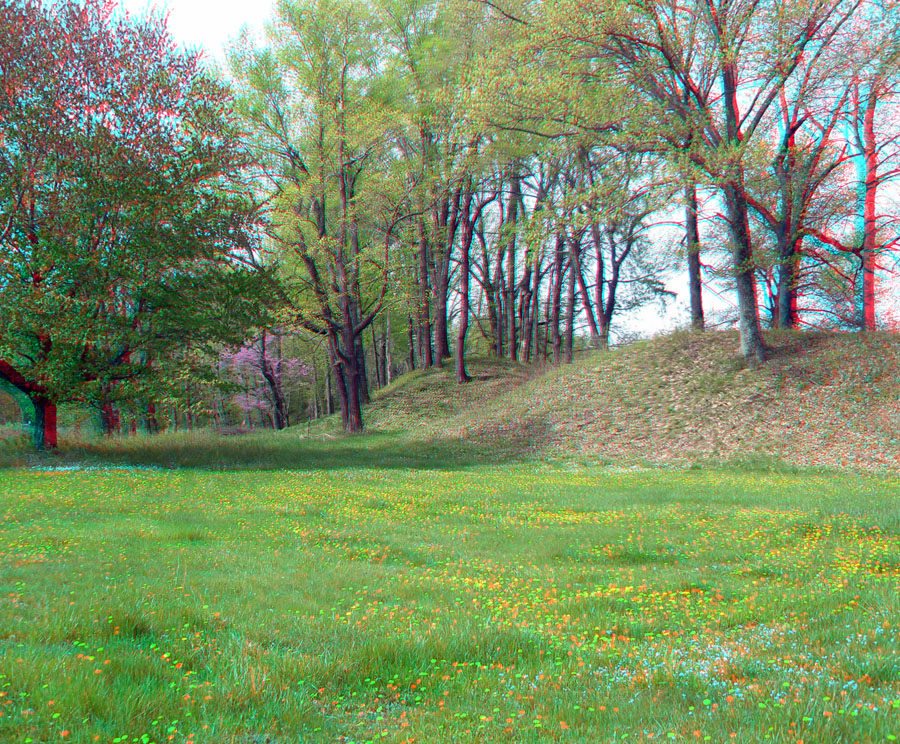 Earthworks in Fort Ancient Memorial Park