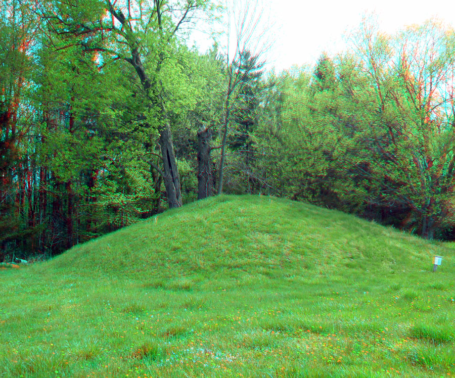 An indian mound in Fort Ancient Memorial Park