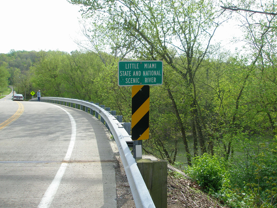 Sign for the Little Miami State and National Scenic River