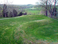 Sinuous bed in Serpent Mound earthworks