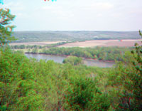 view of the Great Miami River Valley from Shawnee Lookout Park