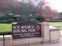 Hot Springs National Park sign 