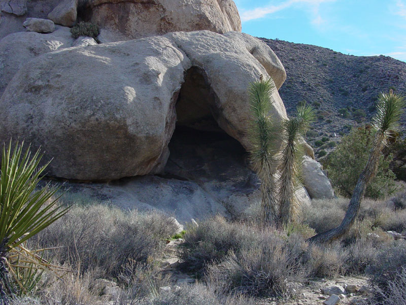 Cave in granite on Ryan Mountain