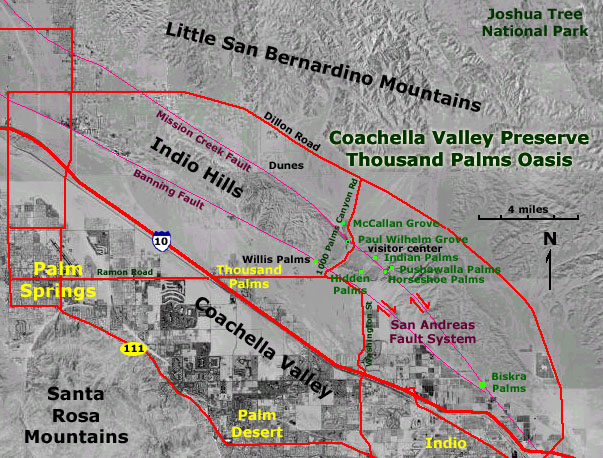Map of the Coachella Valley Preserve