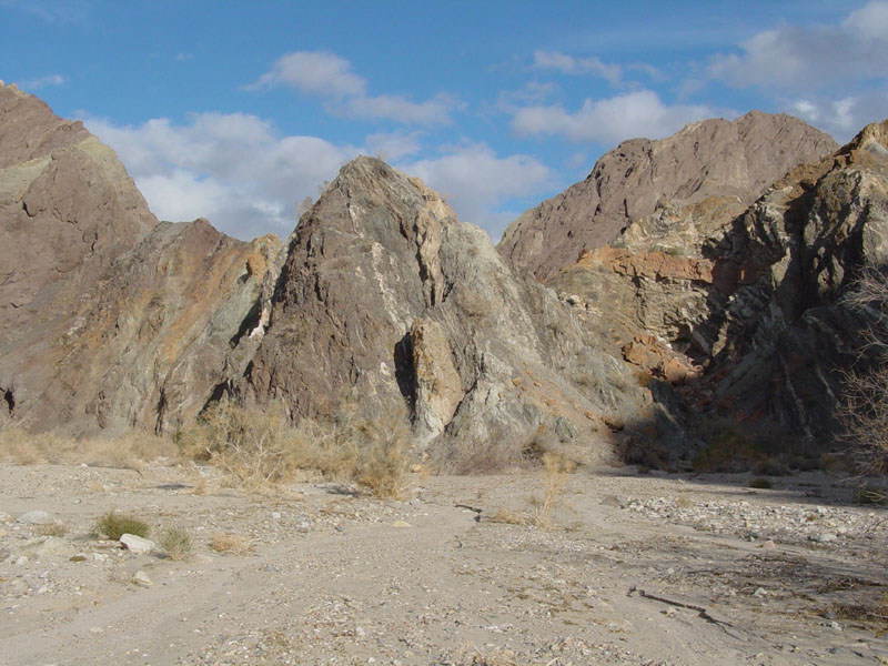 Painted Canyon in the Mecca Hills