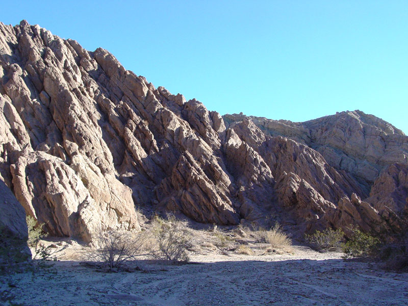 Angular unconformity in Colored Canyon