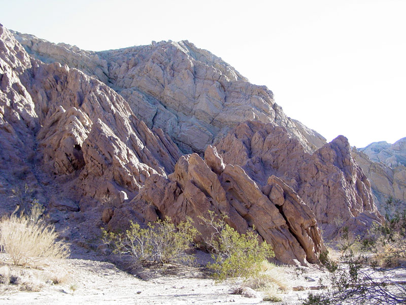 Angular unconformity in Colored Canyon