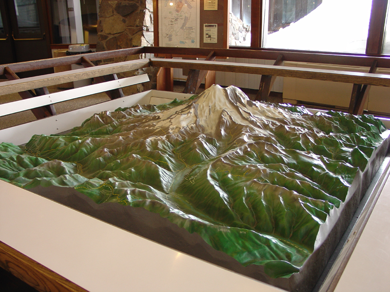 3D relief model of Mt. Rainier