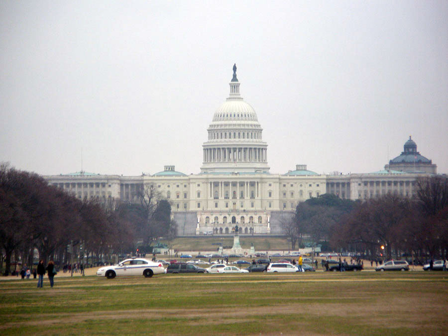 View of the U.S. Capitol Building and vicinity