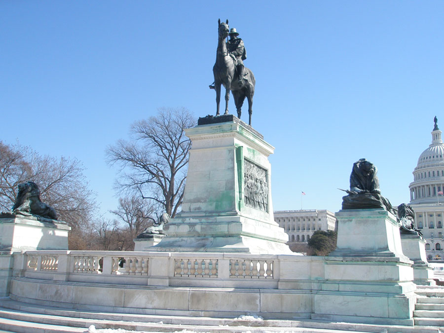 View of the U.S. Capitol Building and vicinity