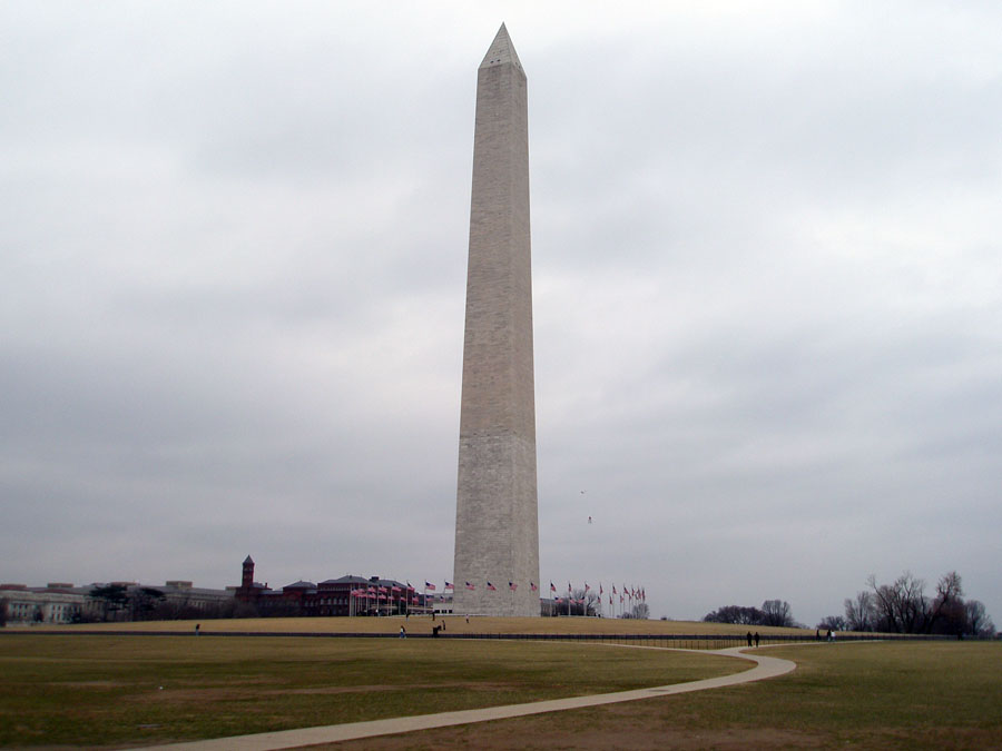 View of the Washington Monument and vicinity