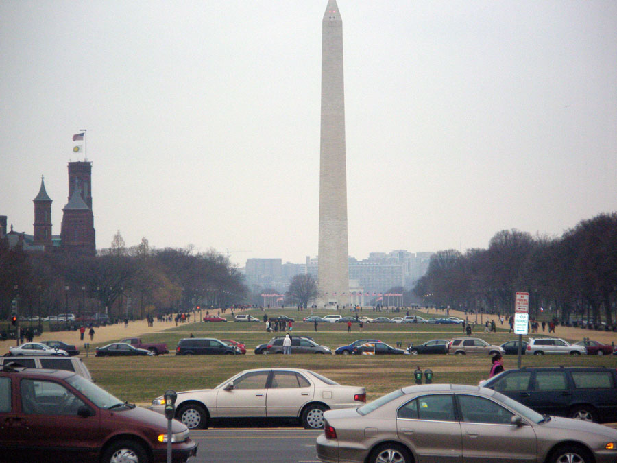 View of the Washington Monument and vicinity