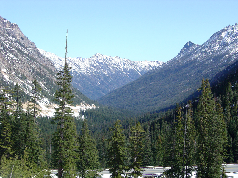 Glaciated (U-shaped) valley of West Fork of Cedar Creek