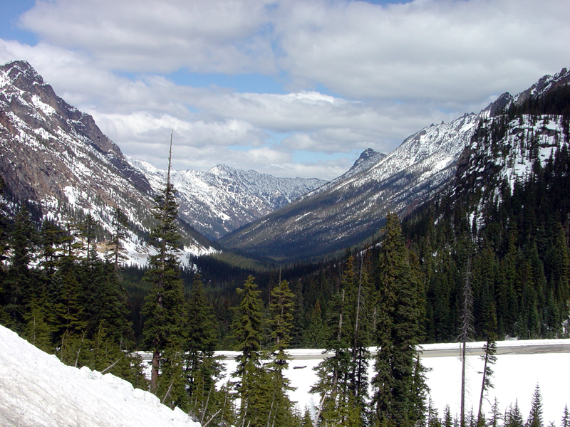 Glaciated (U-shaped) valley of West Fork of Cedar Creek