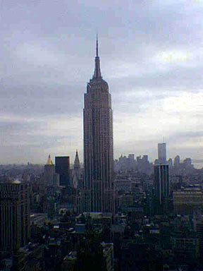 View of the Empire State Building form the 39th floor of the Grace Building