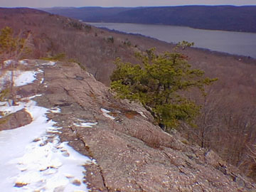 View of Schooley Peneplaine and Greenwood Lake, Bearfort Mountain, New Jersey