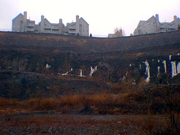 Basalt quarry on Onrge Mountain, New Jersey