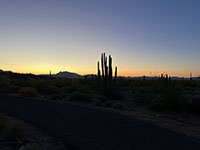 Pre-sunrise view looking east from the Twin Peaks Campground.