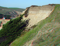 Marine terrace deposits on Monterey Shale