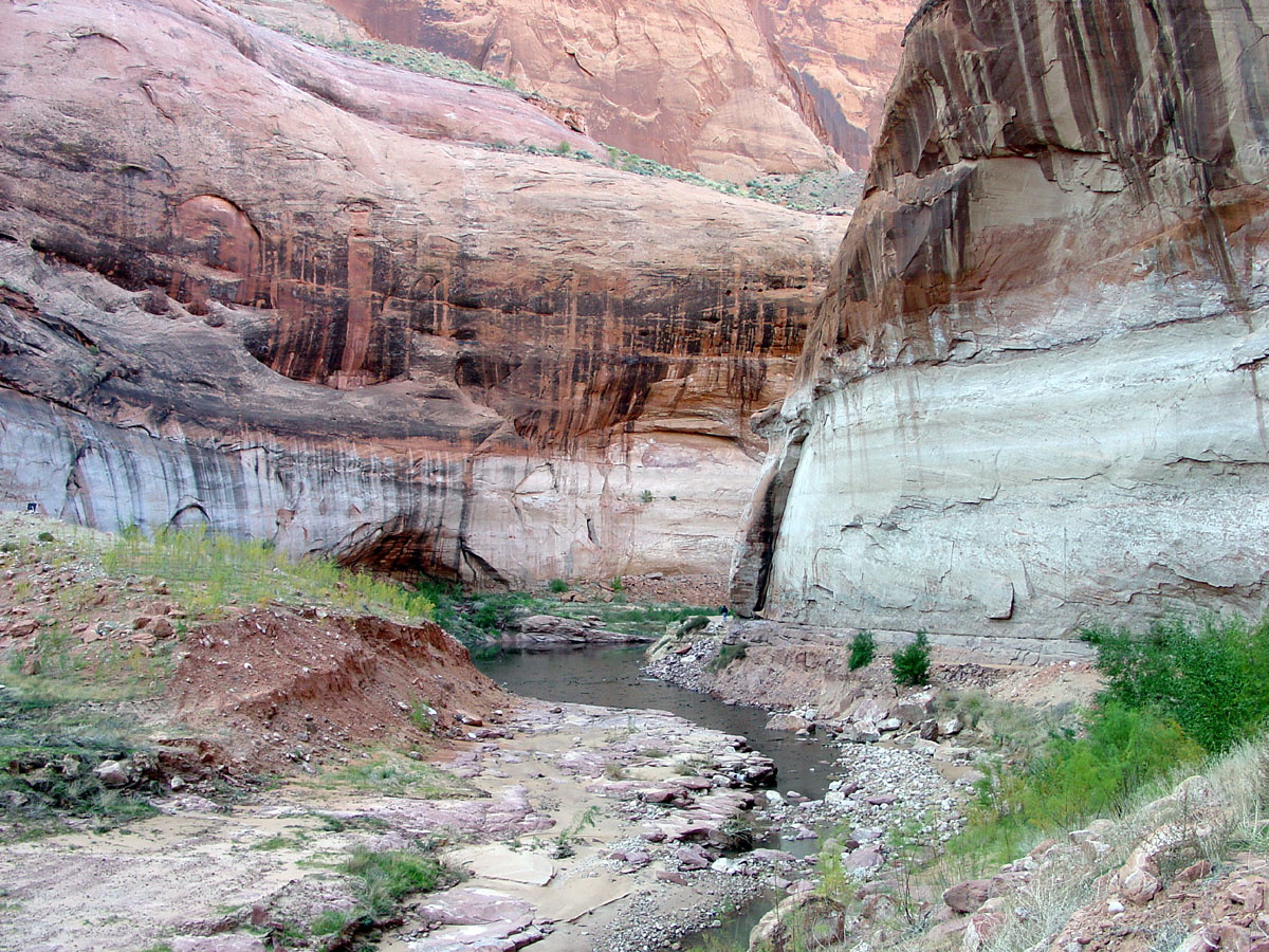 Brainbow Bridge's drainage ends up in Lake Powell