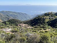 View looking south toward the Channel Islands.