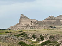 View of Eagle Rock on the north side of Mitchell Pass.