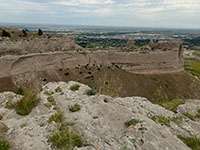 View of Saddle Rock Bluff from along the South Point Overlook Trail