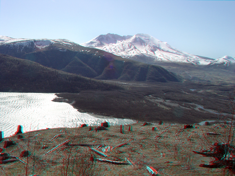 Coldwater Lake and Mount St. Helens