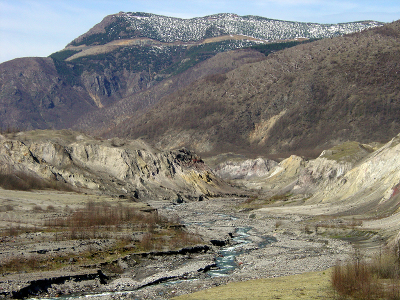 Toutle River badlands