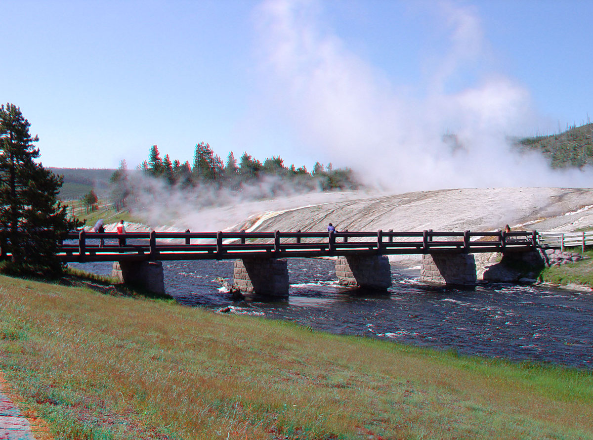 Walking Bridge over the Firehole River