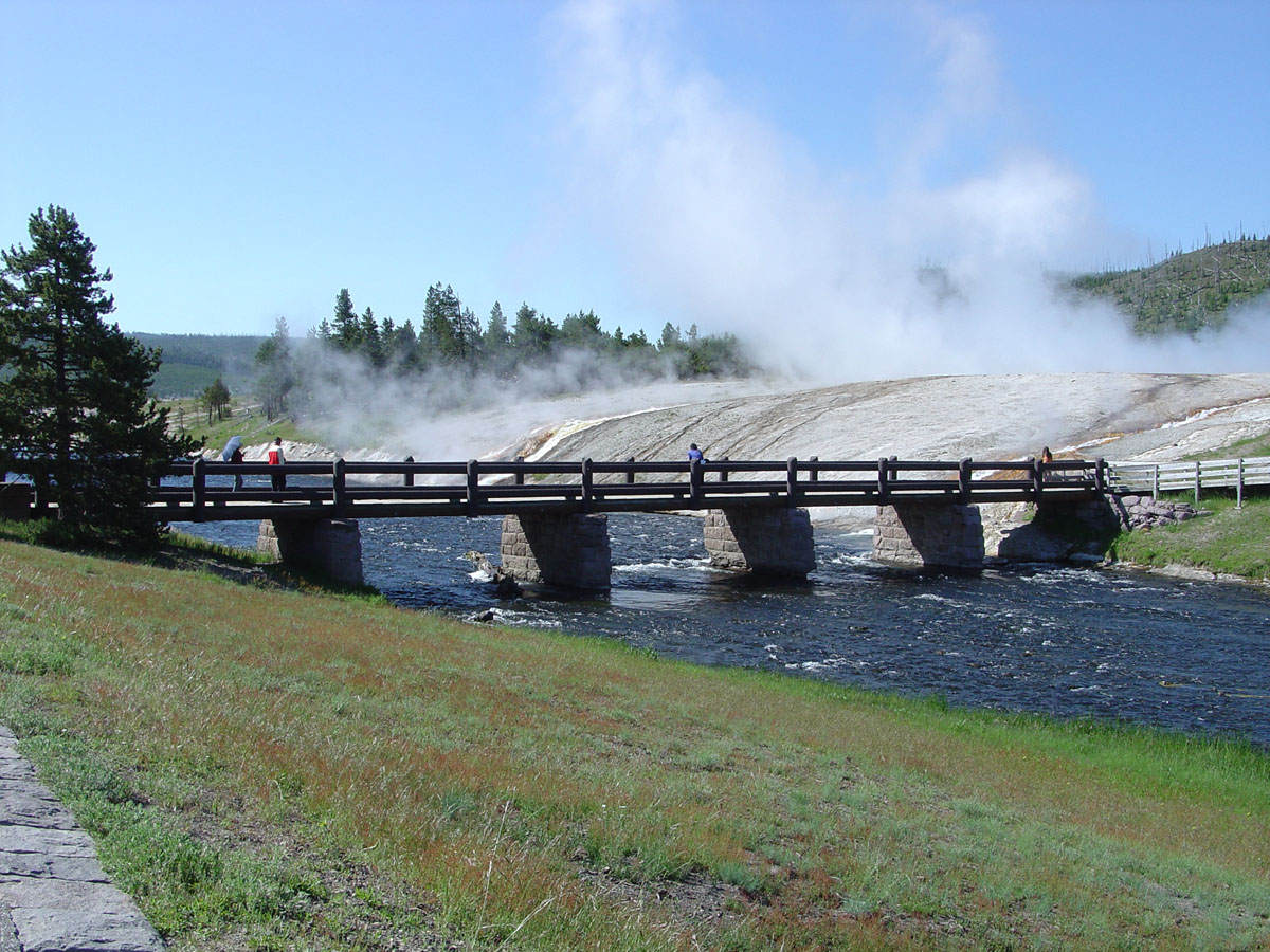 Walking Bridge over the Firehole River