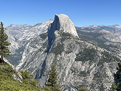 View of Half Dome from Glacier Point.
