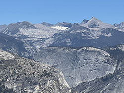 View of the High Sierra country east of Glacier Point.