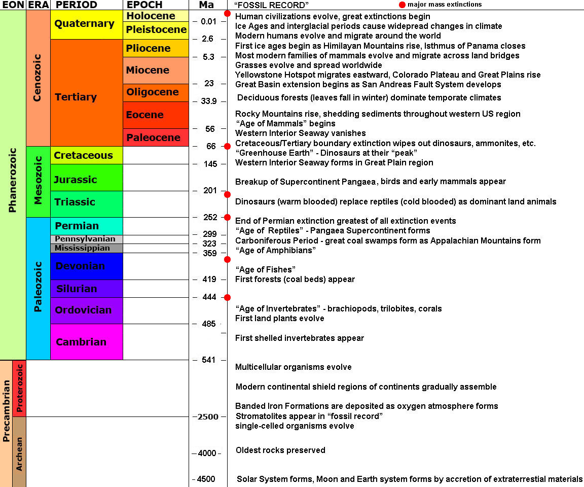 assignment on geological time scale