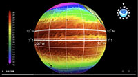 El Nino simulation video show water temperature.