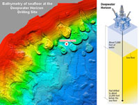 Bathymetry of the Deepwater Horizon disaster area