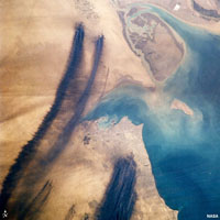Oil fires in Kuwait