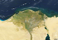 Nile River Delta from space