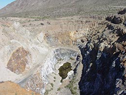 The Vulcan Mine, an abandoned iron mine in the Mojave National Reserve. It was abandoned after the demand for iron diminished after World War 2. It is now part of land protected within the Mojave National Reserve in California.
