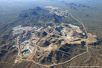 Aerial photograph of a large silver mining project in Arizona (AZ DMMR)